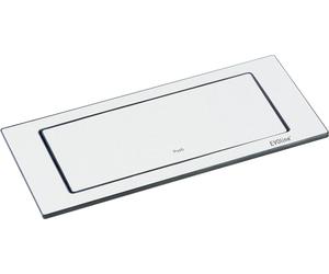 EVOline Backflip Prise de courant - prise escamotable 2x avec USB-C Charger, plastique / métal blanc mat