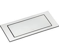 EVOline Backflip Prise de courant - prise escamotable 2x avec USB-C Charger, plastique / verre blanc mat