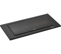 EVOline Backflip Prise de courant - prise escamotable 2x avec USB-C Charger, plastique / verre noir mat