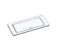 EVOline Backflip, Rotatif à 180°, Verre Blanc Mat, 2 Prises + 1 Chargeur USB
