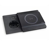 EVOLine Circle80 avec couvercle coulissant DisQ, noir mat, carré