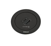 EVOline ONE Double port USB A et C en NOIR / Prise USB