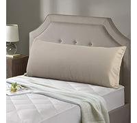 Evolive Taie d’Oreiller de Rechange 300 Fils 100% Coton avec Fermeture éclair dissimulée 53 x 137 cm Taupe