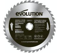 Evolution 255 mm / 40z Scie à onglet à plaquettes en widia pour la coupe du bois