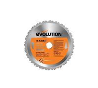Evolution Power Tools Lame En Carbure De Tungstène - Coupe Multi-Matériaux, Coupe Les Métaux, Bois, Plastique Et Plus Encore, Pour Scies À Onglets Et Scies De Table, 24 Dents - 210mm - R210TCT-24T