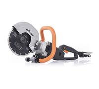 Evolution Power Tools Scie à Béton Pour couper le Béton, Pierre, Brique, les tuiles et autres - 2000W électrique, pas de Gaz, 90 mm de Coupe, avec Lame Diamant 230mm - R230DCT