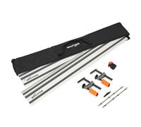 Evolution Power Tools ST2800-G2 Circular Saw Guide Rail, Universal for Most Makita, Bosch, Festool, 2.8 m (2 x 1400 mm) | Stop Accessory Included