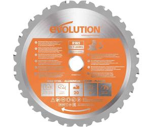 Evolution RAGE 185 mm / 20z TCT Lame de scie polyvalente en widia pour les scies à onglet Evolution