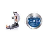 Evolution Scie à tronçonner multi-matériaux R355CPS Evolution Power Tools, 355 mm & M355TCT-66CS lame à acier Doux TCT 355mm 66 dents alésage 25,4mm pour Scie à Tronçonner