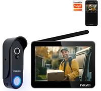 EVOLVEO DoorPhone W7, Kit de visiophonie sans fil pour la maison avec écran noir WiFi