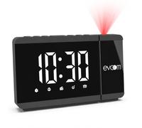 EV304571 Evoom - Réveil projection thermo+ USB Noir