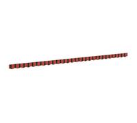 EVORA@ Lambrequin de rechange pour 6 m Rayures rouge orangé et marron - Anti-uv - Accessoire pour store_2_18643