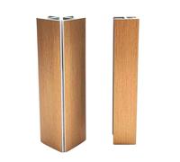 Evotrade Accessoires articulé pour plinthe de cuisine - Joint d'angle -90° + 90° et joint linéaire - Compatible avec socle de cuisine en PVC, épaisseur 12,5 mm, hauteur 120 mm, couleur bronze doré