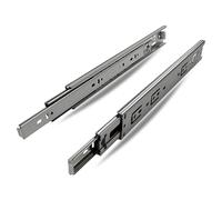 EVOTRADE Guides coulissantes H45 à billes avec ouverture à pression et ouverture push - Rails de tiroir avec extraction totale - Charge 50 kg (550 mm)