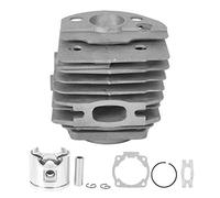 EVTSCAN derniers kits de piston de cylindre en aluminium, outil de matériel de remplacement de tronçonneuse, accessoires pour Husqvarna 55, diamètre de piston de 46 mm, avec deux ailettes de refroidis