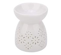 EVTSCAN Nuit Parfum Lampe Céramique Essence Huile Four Bougie Encens Aromathérapie Poêle(Fleur)