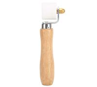 EVTSCAN Rouleau de Pression, 28 mm/1,1 po Rouleau de Pression à Main en PTFE, Outil de soudage résistant à la Chaleur, Manche en Bois, roulement bidirectionnel