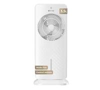 EVVO AC750 Ventilateur évaporatif portable air froid sans installation avec eau et glace, 3 vitesses, 2 modes, fonction froid, oscillation, minuterie 12 heures et télécommande, silencieux