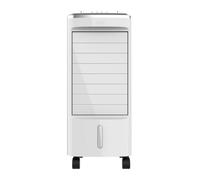 EVVO Climatiseur Climatiseur AC650, puissance 65W, réservoir 3,5L, 3 vitesses réglables, oscillation automatique de 70°, roues multidirectionnelles, 2 blocs réfrigérants inclus