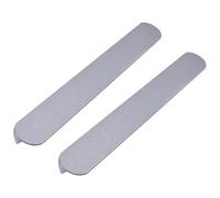 EVWGNPQRV Poignées de tiroir encastrées, Poignées de tiroir dissimulées en aluminium brossé gris 2 pièces 80-500mm(Length 300Mm)