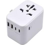 Ewent EW1480 adaptateur prise d'alimentation Universel Blanc