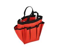 Ewleguzka Sac fourre-tout de rangement pour outils de jardin avec plusieurs poches, panier de jardinage en toile robuste avec poignée et bandoulière, organisateur de plantation portable pour travaux