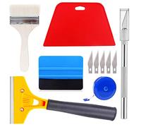 Ewrap Kit de suspension de papier peint - Outils pour papier peint avec outil de lissage, raclette, ruban à mesurer