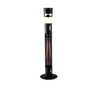 Ewt Chauffage radiant d'extérieur 1500w + haut-parleur + lumière led - patio music