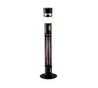 EWT – Chauffage radiant d'extérieur – PATIO MUSIC – 1500 W, haut-parleur, lumière LED