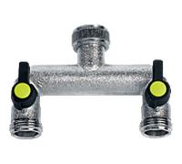 Ewuaqua distributeur à deux voies 73469C 3/4", chromé