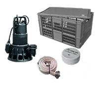 Ewuaqua iFlut kit anti-inondation pompe d'inondation 10202 pompe à moteur submersible, 8 cbm/h, 15m de tuyau en C