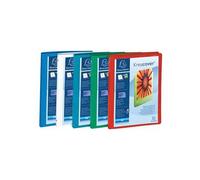 Exaclair Classeur Panorama Ft A4, 4 Anneaux De 15 Mm, Dos De 2 Cm, Couleurs Assorties: Bleu, Blanc, Vert 5 Unité(S)
