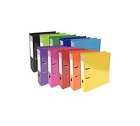 Exacompta Classeur à levier Prem'Touch Iderama 53629E A4 Dos 70 mm Lot de 10 Couleurs assorties