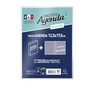 EXACOMPTA - 1 Protège Agendas en Plastique Transparent Pour Format Journalier - Format XL - 12,5x17,5 cm