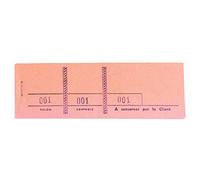 Exacompta Bloc passe-partout 3 volets 100 feuillets numérotés 4,8 x 15 cm Rose