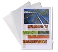 Exacompta Pochettes coins A3 PP lisse rigide 12/100ème Cristal 10 pochettes
