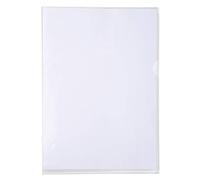 Exacompta Pochettes de classement coin PVC lisse et rigide 130µ A4 Cristal Sachet de 10