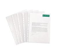 Sachet de 10 pochettes perforées polypropylène lisse haute qualité 9/100e - A4 - Cristal