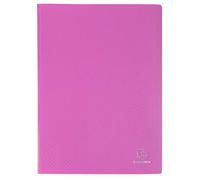 Exacompta 10x Protège-documents en PP 5/10e pochettes 100 vues A4 Rose 88527E