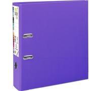 Exacompta - Réf. 53357E - Carton de 10 classeurs à levier A4 MAXI Prem'Touch - Dos 80 mm - Mécanique 80 mm - Dimensions extérieures : 32 x 30 x 8 cm - Format à classer A4 Maxi - Coloris : Violine