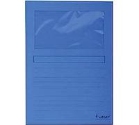 Exacompta 100 Chemises Fenêtre sans plastique Forever® Ange Bleu Bleu vif