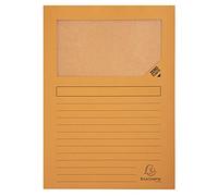 Exacompta 100 Chemises Fenêtre sans plastique Forever® Ange Bleu Orange