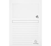 Exacompta 10x 10 chemises à fenêtre 160g/m2 22x31cm Couleurs assorties 50450E