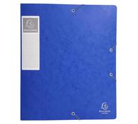 Exacompta 10x Boite de classement Cartobox Dos 60mm Carte lustrée A4 Bleu 16005H