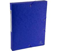 Exacompta 10x Boite de classement Exabox Dos 40mm Scotten A4 Bleu 50812E