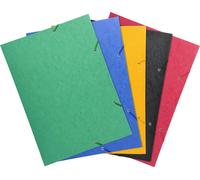 Exacompta 10x Chemise à élastique 3 rabats 600gm2 A3 Couleurs assorties 59500E