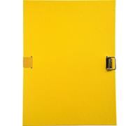 Exacompta 10x Chemise à sangle dos extensible PP Jaune 30106H