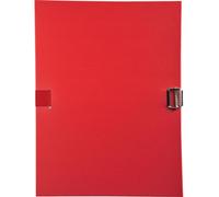 Exacompta 10x Chemise à sangle dos extensible PP Rouge 30109H