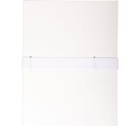 Exacompta 10x Chemise dos extensible balacron et sangle scratch. Blanc 631E
