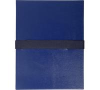 Exacompta 10x Chemise dos extensible balacron et sangle scratch. Bleu foncé 626E